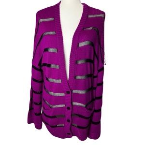 RTA striped cardigan